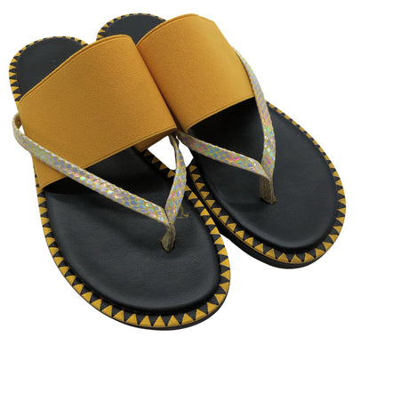 Unisex Red Shoe - Sandals, size 37 - Yellow (2)