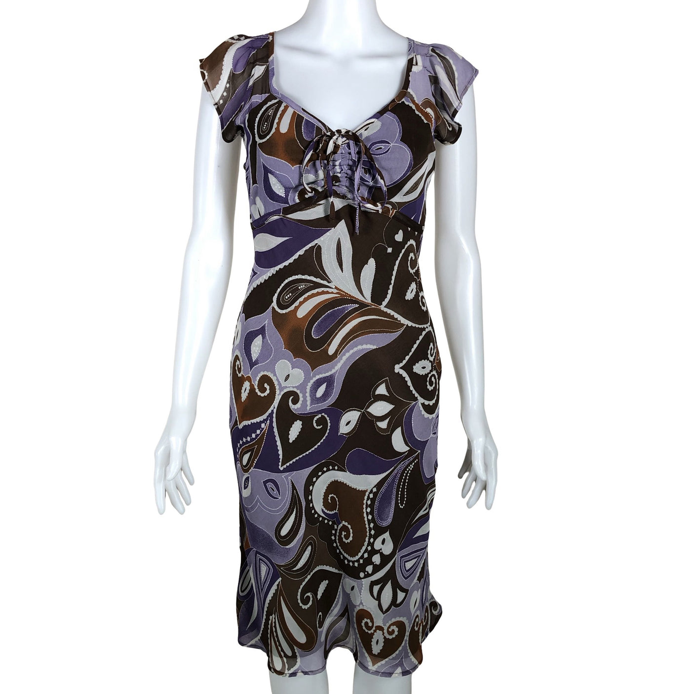 Unisex Mexx - Schiffon dress, size 34 - Violet (1)