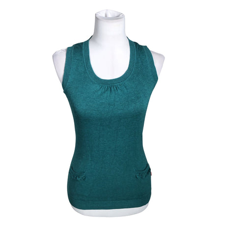 Unisex Jackpot - Knit vest, size 36 - Turquoise ()