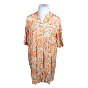 Unisex Peura - Schiffon dress, size 42 - Orange (1)