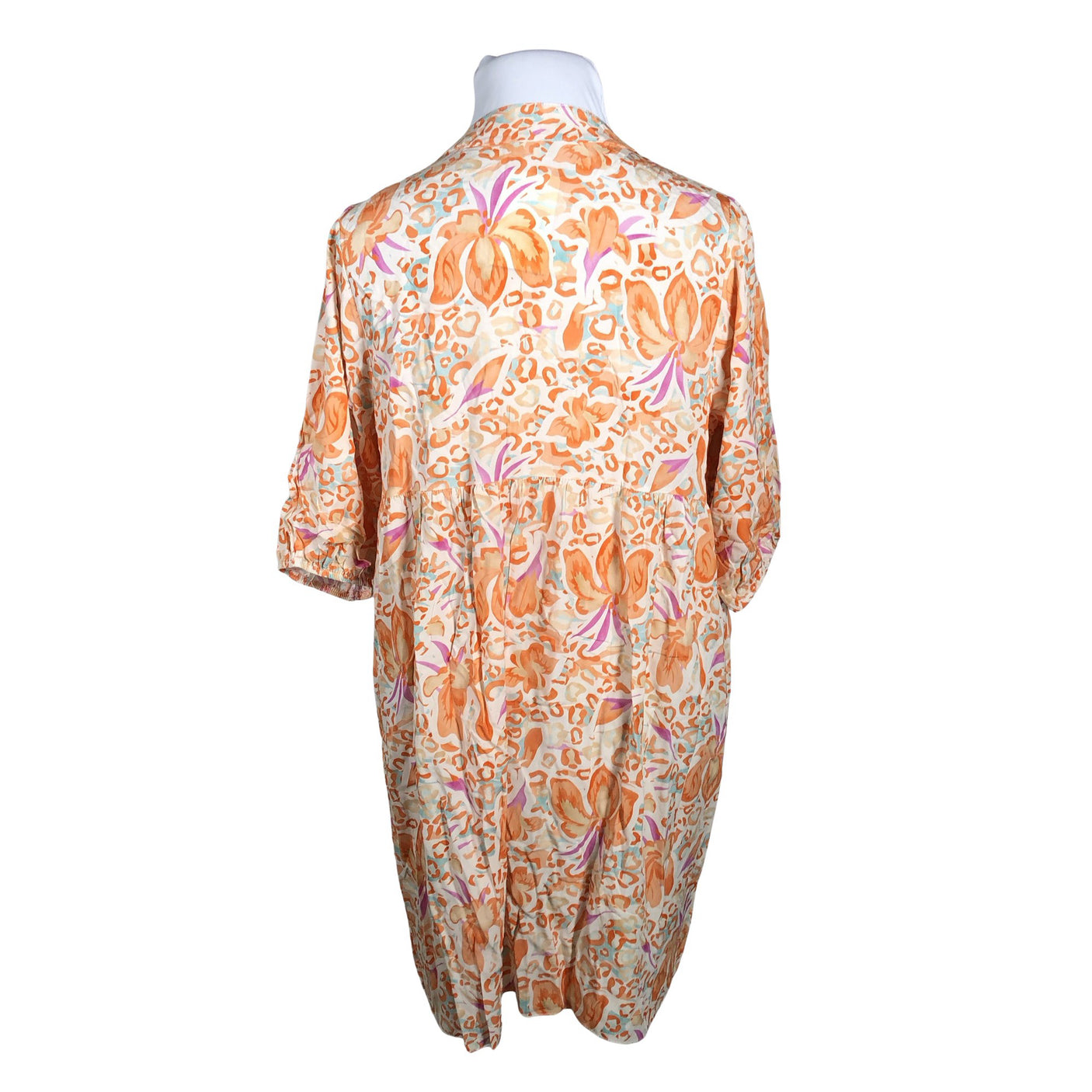 Unisex Peura - Schiffon dress, size 42 - Orange (2)