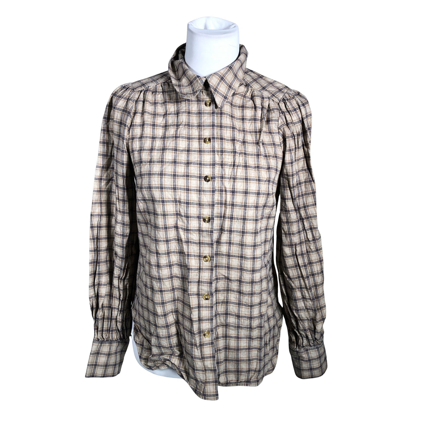 Unisex Second Female - Collared shirt, size 38 - Brown (1)