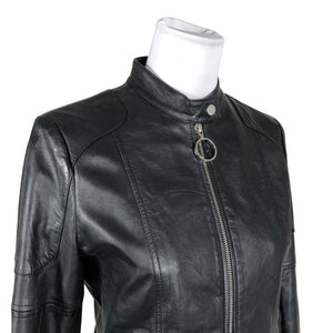 Unisex Hugo Boss - Leather jacket, size 38 - Black (3)