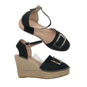 Unisex Macarena - Wedge sandals, size 41 - Black (1)