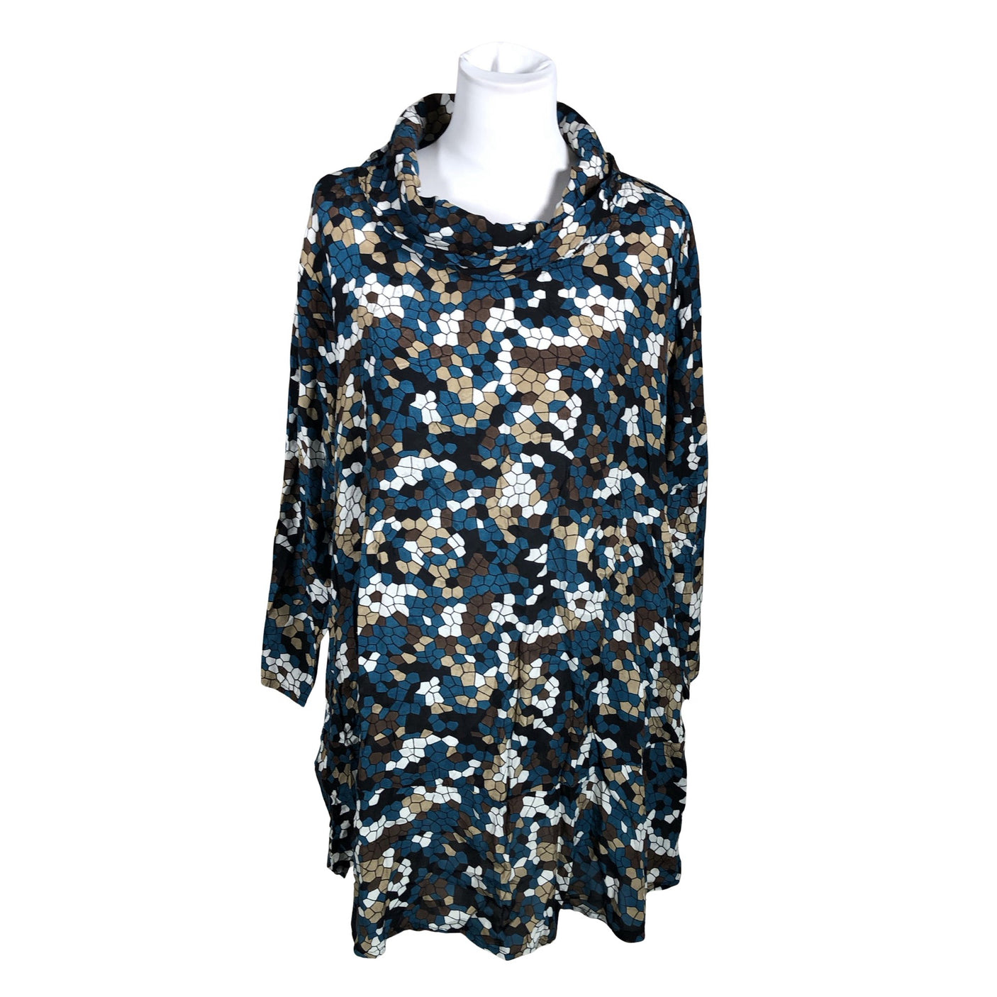 Unisex The Masai - Schiffon tunic, size 40 - Blue (1)