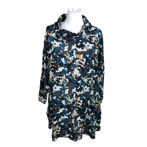 Unisex The Masai - Schiffon tunic, size 40 - Blue (1)