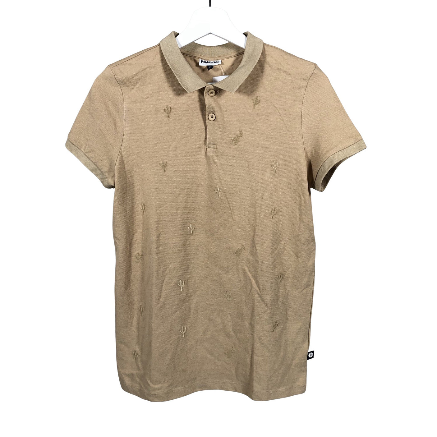 Unisex POMPdeLUX - Polo shirt, size 152 - 158 - Beige (1)