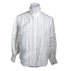 Unisex By Malina - Blouse, size 34 - White (1)
