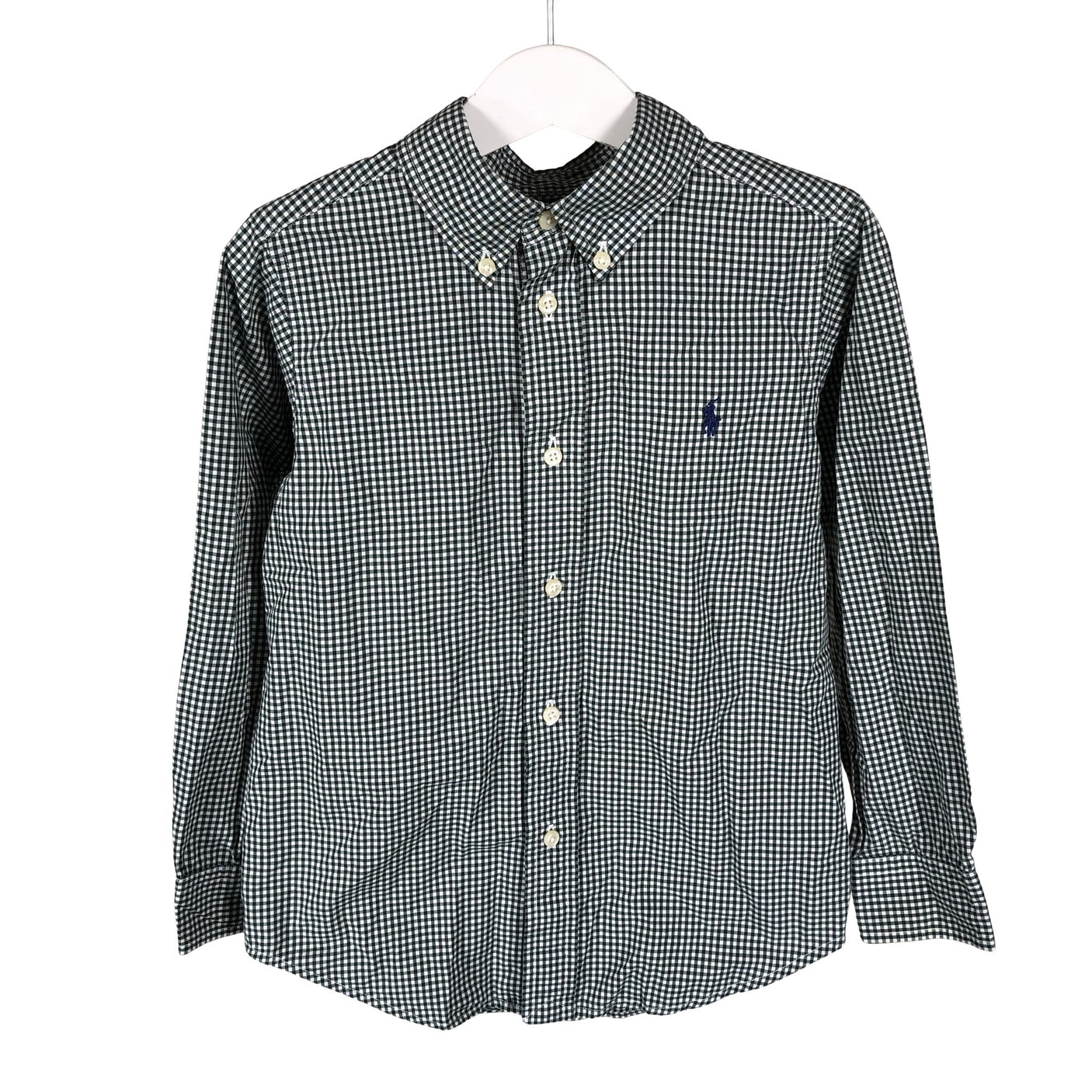 Unisex Polo Ralph Lauren - Collared shirt, size 110 - 116 - Green (1)