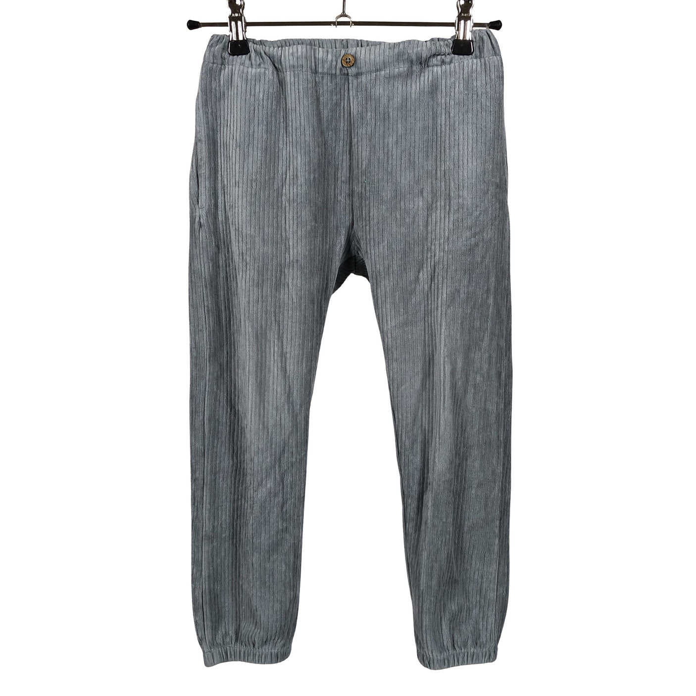 Unisex Newbie - Velvet pants, size 104 - 110 - Light blue (1)