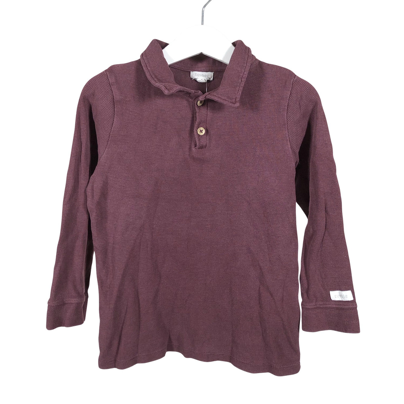 Unisex Newbie - Polo shirt, size 110 - 116 - Wine red (1)