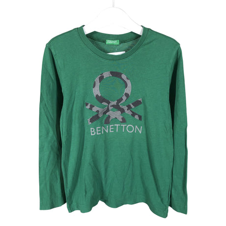 Unisex Benetton - Tricot shirt, size 116 - 122 - Green ()