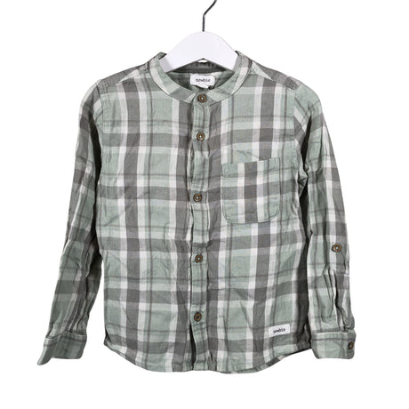 Unisex Newbie - Collared shirt, size 104 - 110 - Green ()