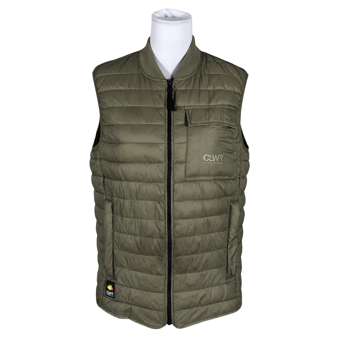 Unisex CLWR - Colour Wear - Winter vest, size 36 - Green (1)