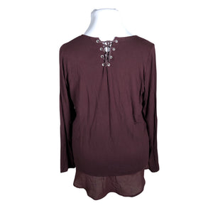 Unisex Ajlajk - Tricot shirt, size 44 - Wine red (2)