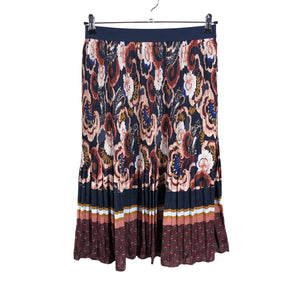 Unisex Marks&Spencer - Pleated skirt, size 38 - Wine red (1)