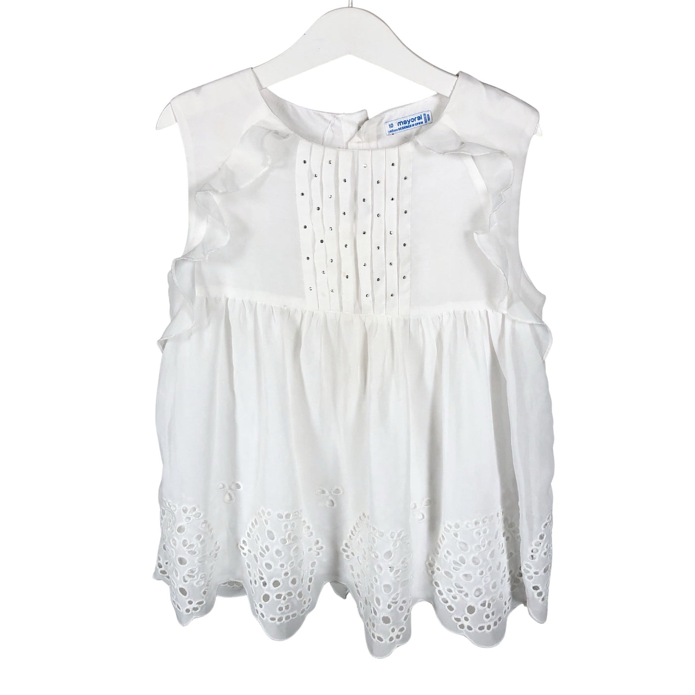 Unisex Mayoral - Schiffon tunic, size 134 - 140 - White (1)