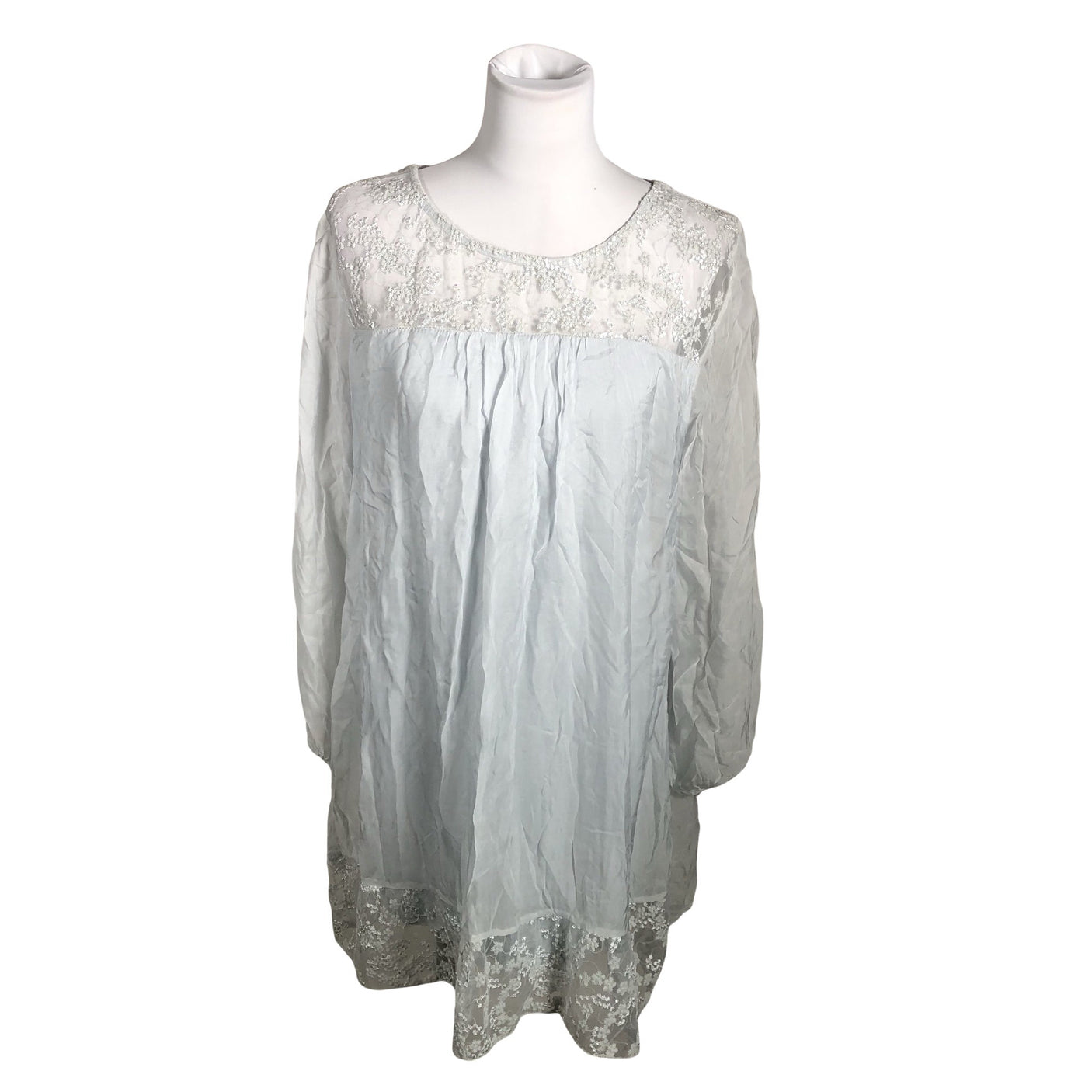 Unisex Peura - Schiffon dress, size 40 - Light blue (1)