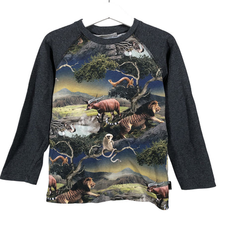 Unisex Molo Kids - Tricot shirt, size 104 - 110 - Gray ()