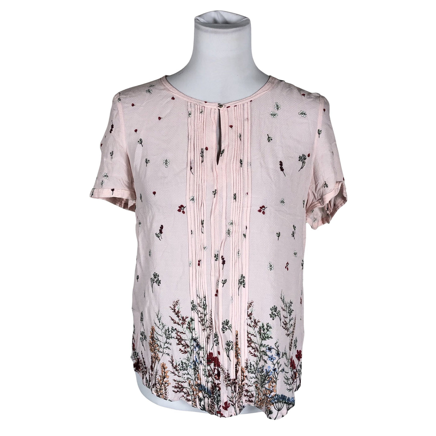 Unisex Esprit - Short-sleeved blouse, size 40 - Light pink (1)