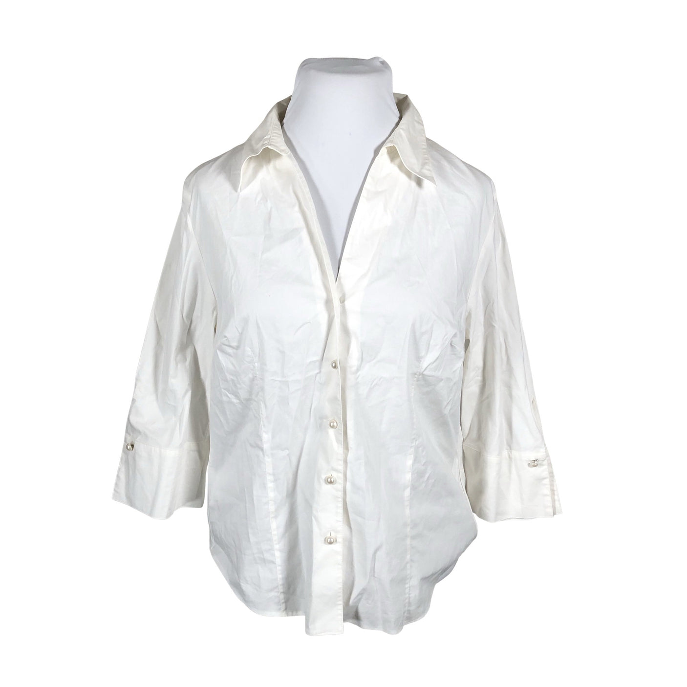 Unisex Samoon - Collared shirt, size 44 - White (1)
