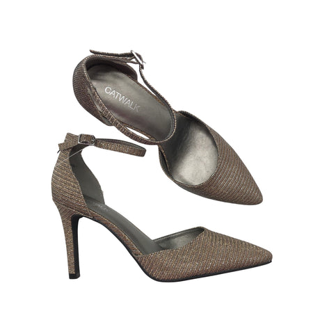 Unisex Catwalk - Evening high heels, size 40 - Gold ()