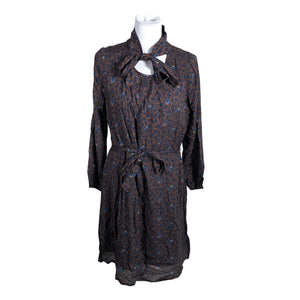 Unisex Lexington - Schiffon dress, size 38 - Brown (1)