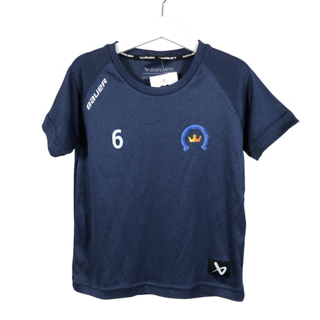 Unisex Bauer - Sports shirt, short sleeve, size 122 - 128 - Blue ()