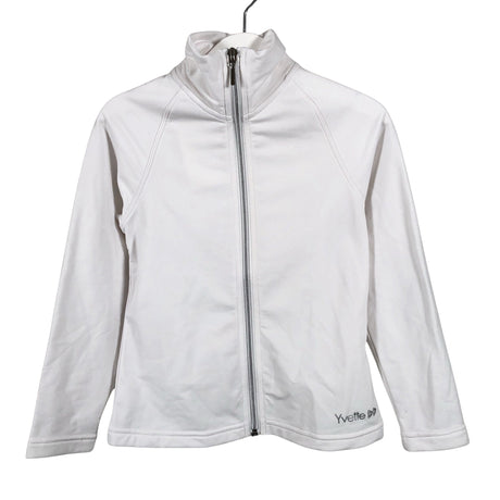 Unisex Yvette - Sports shirt, long sleeve, size 122 - 128 - White ()