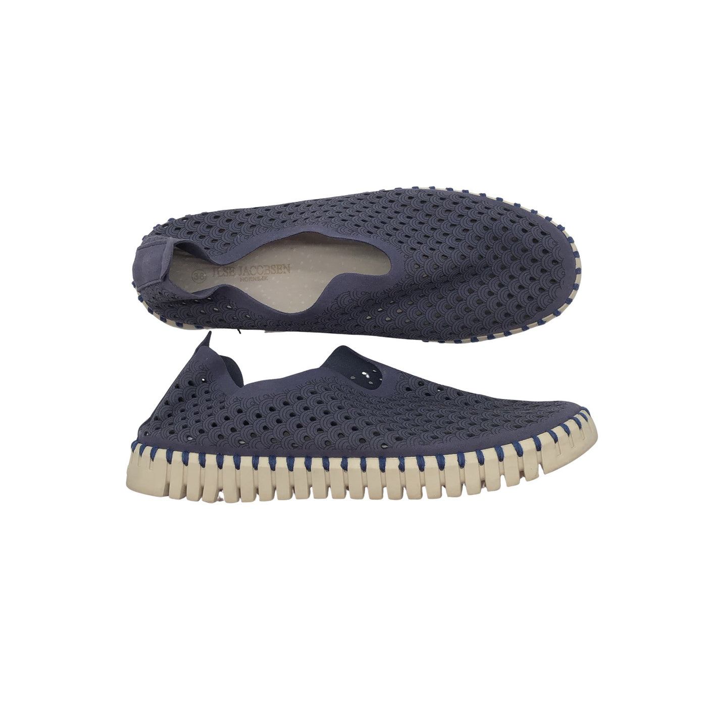 Unisex Ilse Jacobsen - Loafers, size 38 - Blue (1)