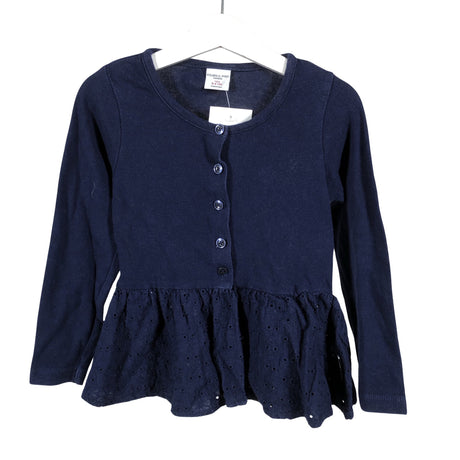Unisex Polarn O. Pyret - Cardigan, size 98 - 104 - Blue ()