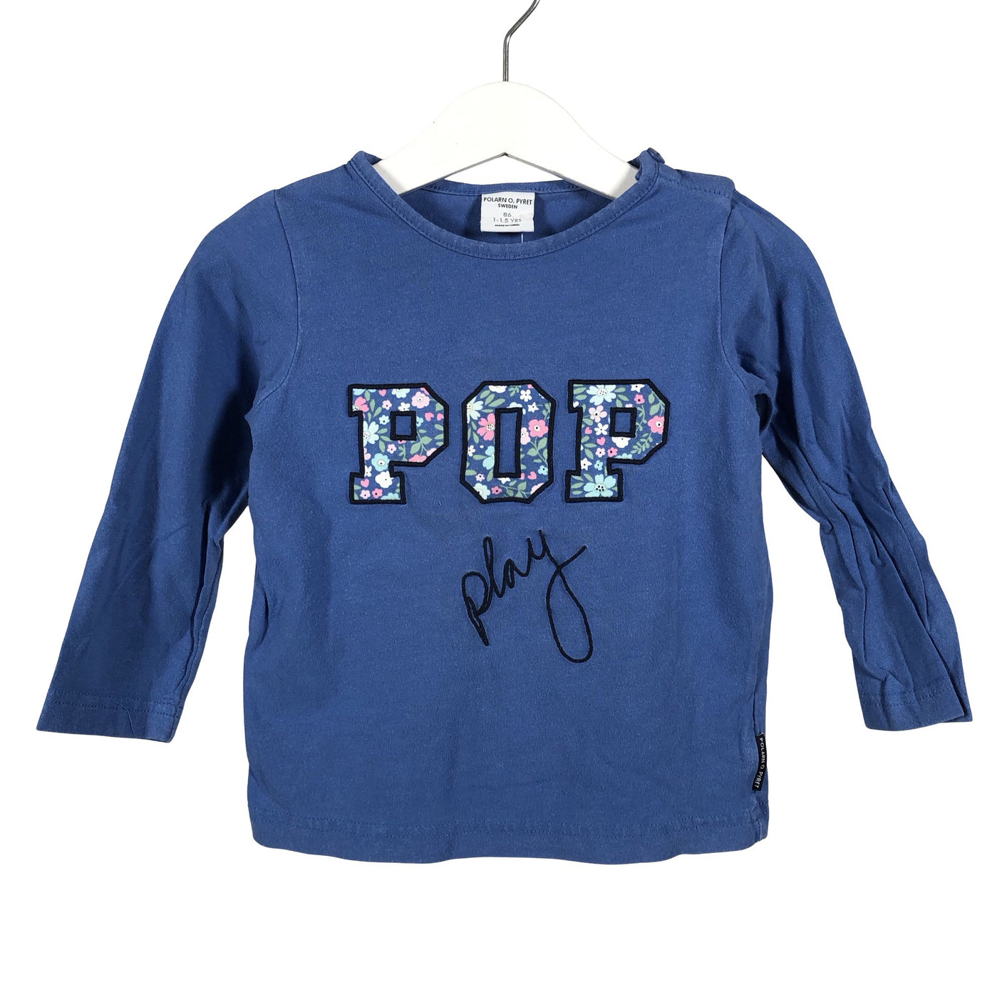 Unisex Polarn O. Pyret - Tricot shirt, size 80 - 86 - Blue (1)