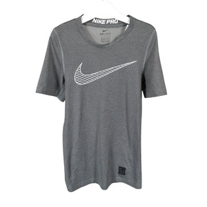 Unisex Nike - Sports shirt, short sleeve, size 146 - 152 - Gray (1)