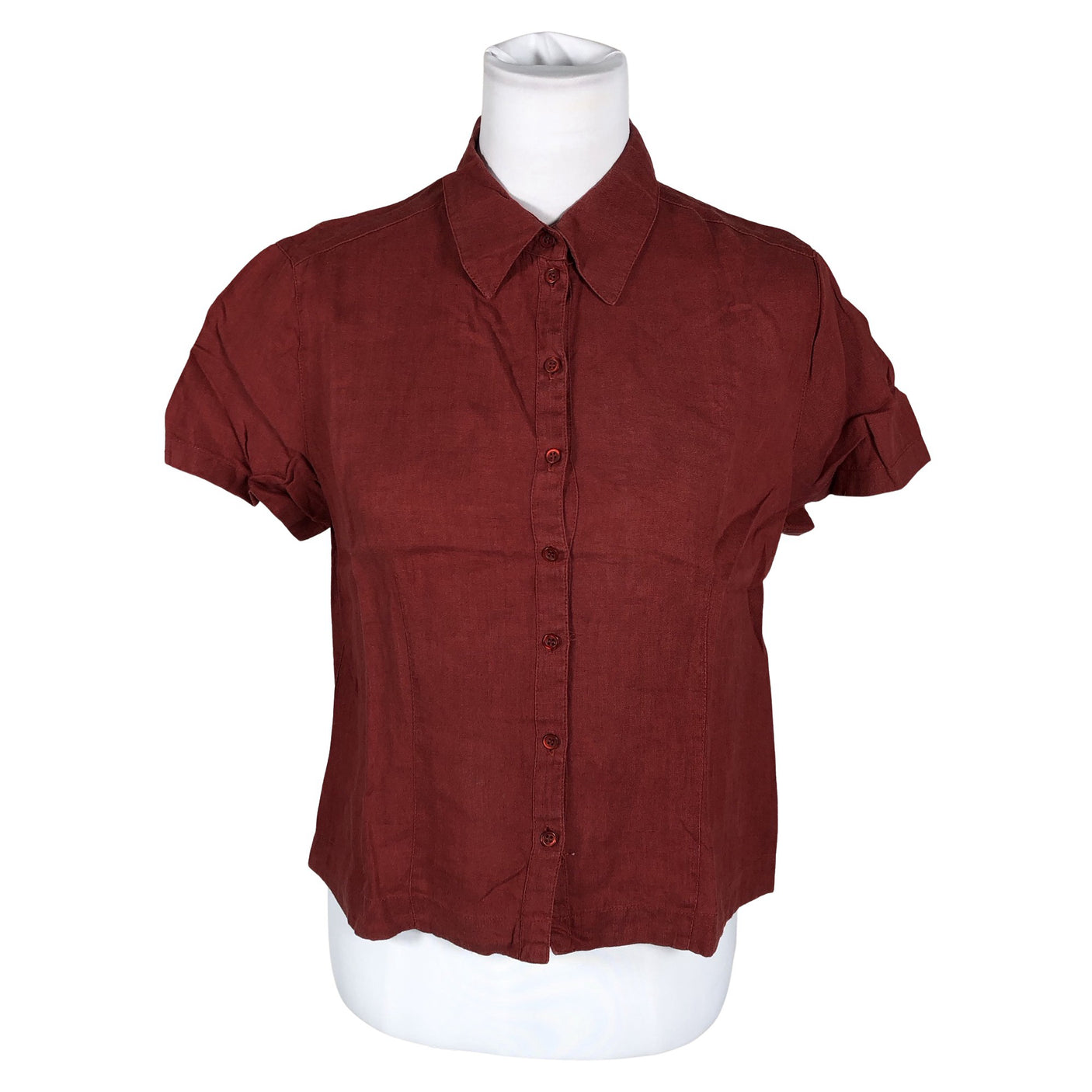 Unisex Jake's - Short-sleeved blouse, size 40 - Wine red (1)