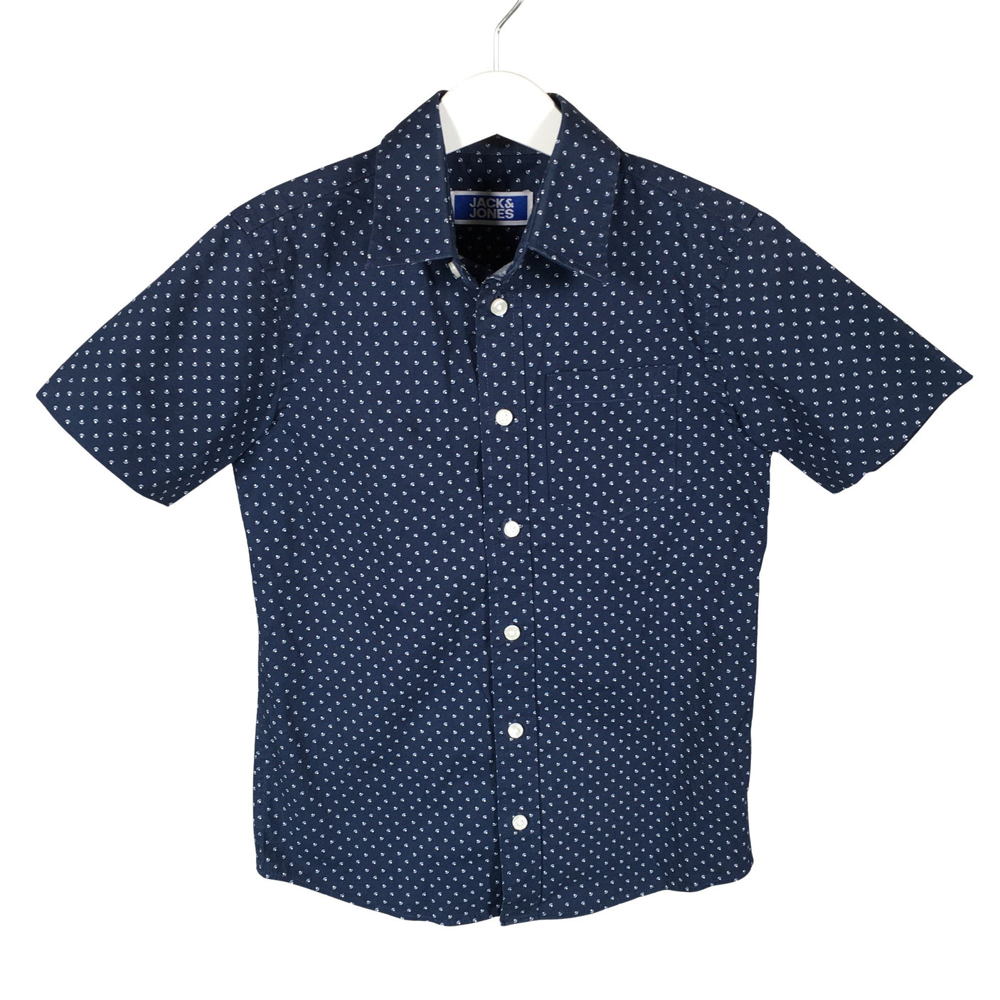 Unisex Jack & Jones - Collared shirt, size 134 - 140 - Blue (1)