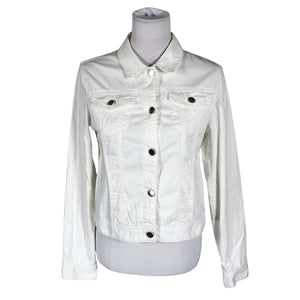 Unisex Your Face - Denim jacket, size 36 - White (1)