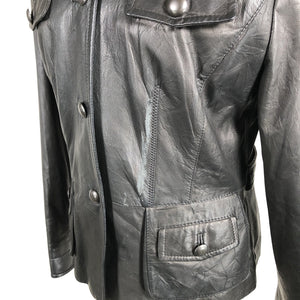 Unisex Ril's - Leather jacket, size 40 - Black (4)
