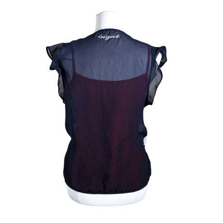 Unisex Desigual - Short-sleeved blouse, size 38 - Blue (2)