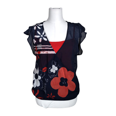 Unisex Desigual - Short-sleeved blouse, size 38 - Blue ()