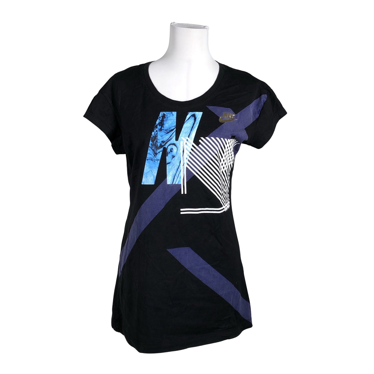 Unisex Nike - Sports shirt, short sleeve, size 38 - Black (1)