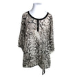 Unisex Zizzi - Schiffon tunic, size 54 - Beige ()