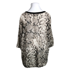 Unisex Zizzi - Schiffon tunic, size 54 - Beige (2)