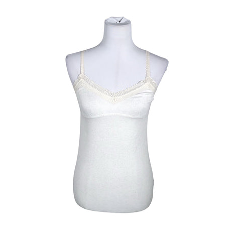 Unisex Abercrombie&Fitch - Tricot tank top, size 38 - Natural white ()