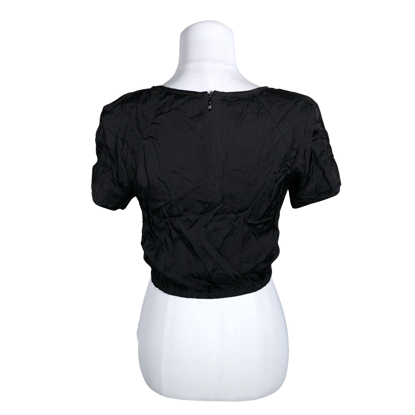 Unisex &Other Stories - Short-sleeved blouse, size 38 - Black (2)