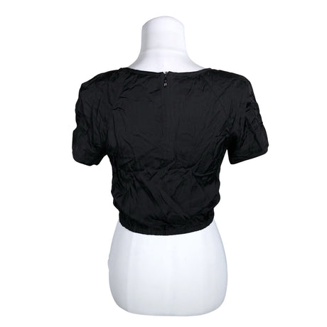 Unisex &Other Stories - Short-sleeved blouse, size 38 - Black (2)