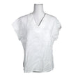 Unisex Niinmun design - Short-sleeved blouse, size 38 - White ()