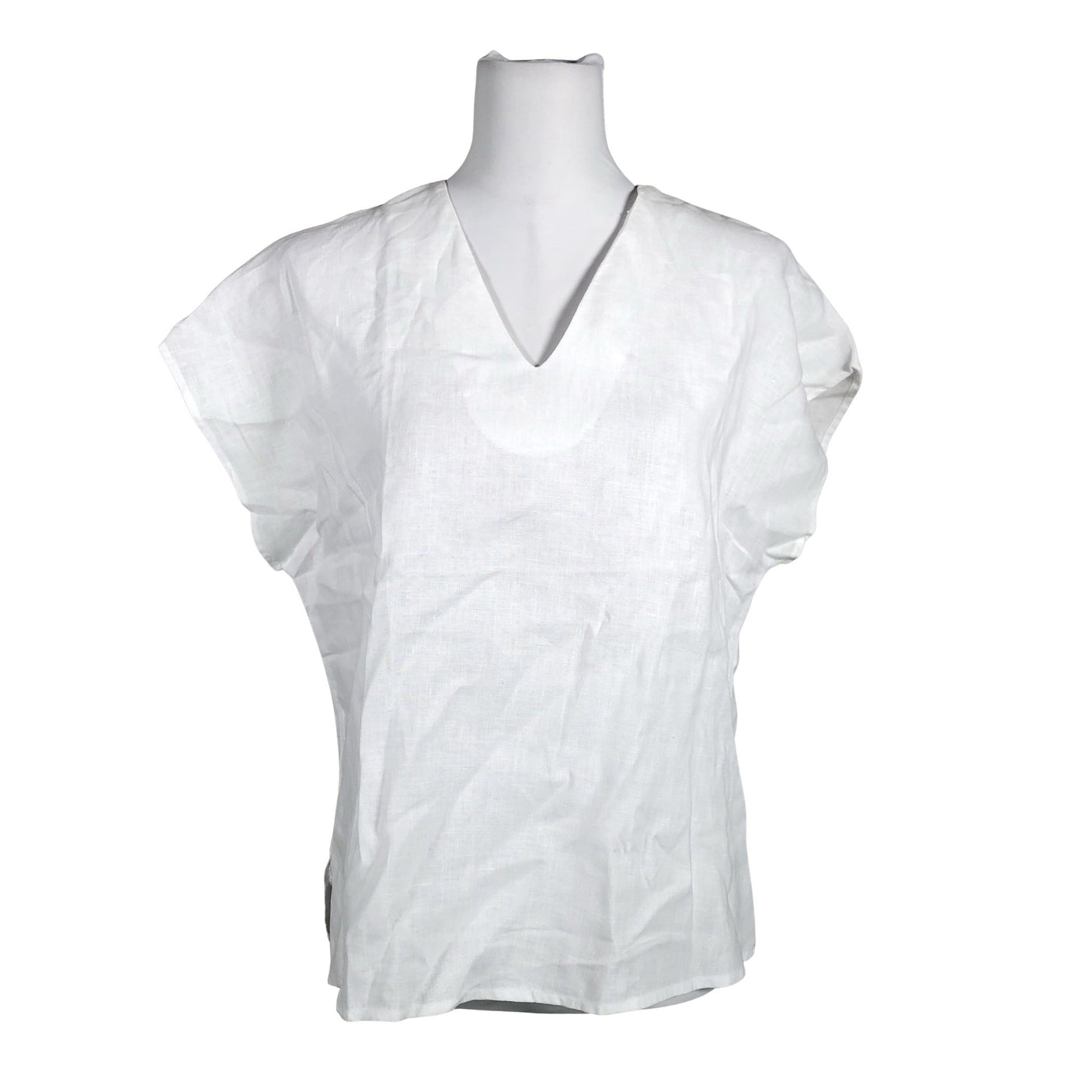 Unisex Niinmun design - Short-sleeved blouse, size 38 - White (1)