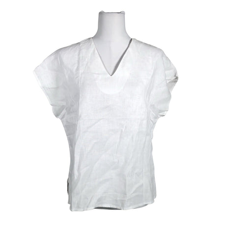 Unisex Niinmun design - Short-sleeved blouse, size 38 - White ()