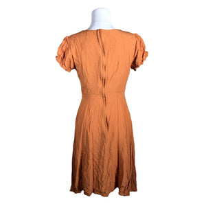 Unisex Collectif - Schiffon dress, size 36 - Orange (2)