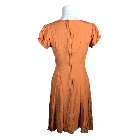 Unisex Collectif - Schiffon dress, size 36 - Orange (2)